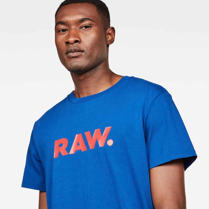 G-Star RAW® Graphic 78 T-Shirt Azul intermedio detail shot