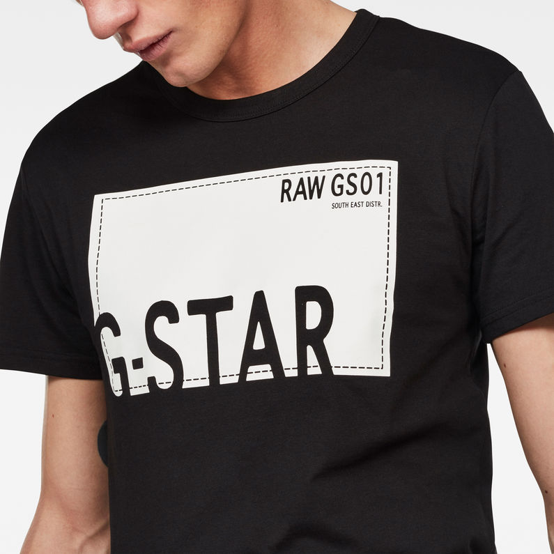 G-Star RAW® Heck T-Shirt Black detail shot