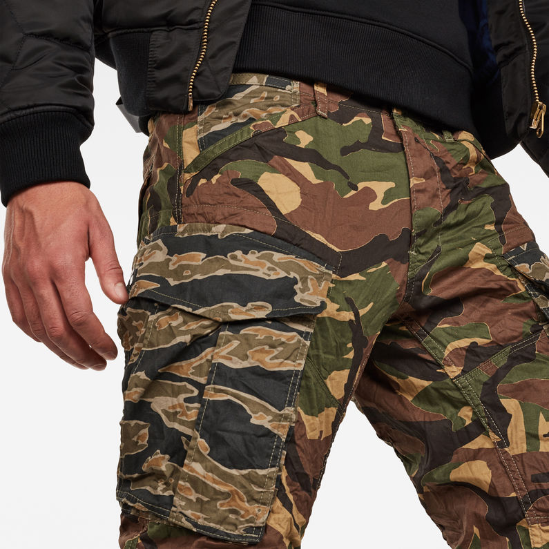 G-STAR® Rovic RC 3D Straight Tapered Pants Green detail shot