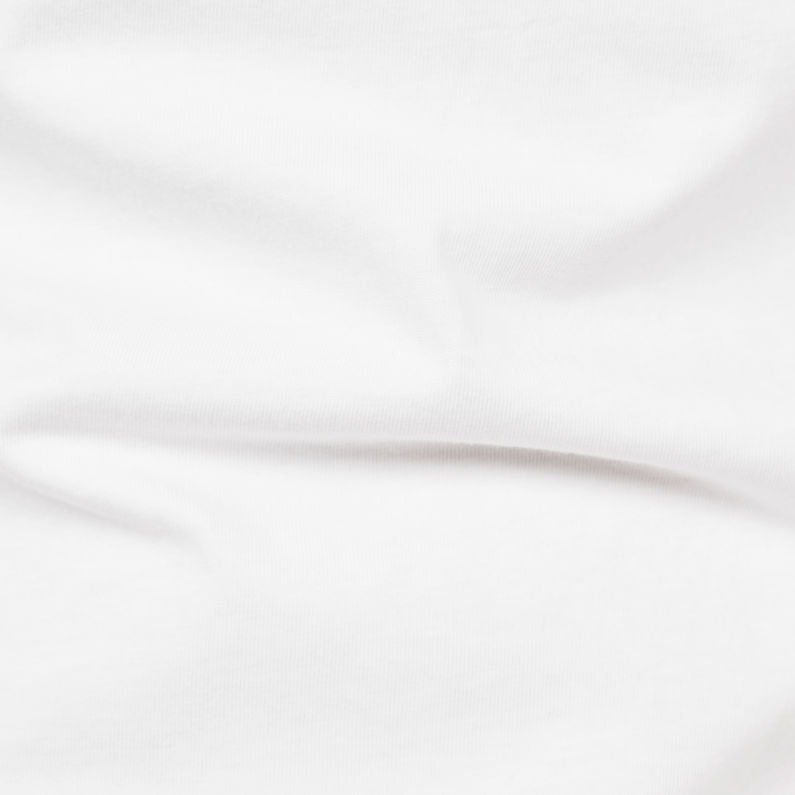G-Star RAW® Tairi T-Shirt Blanco fabric shot
