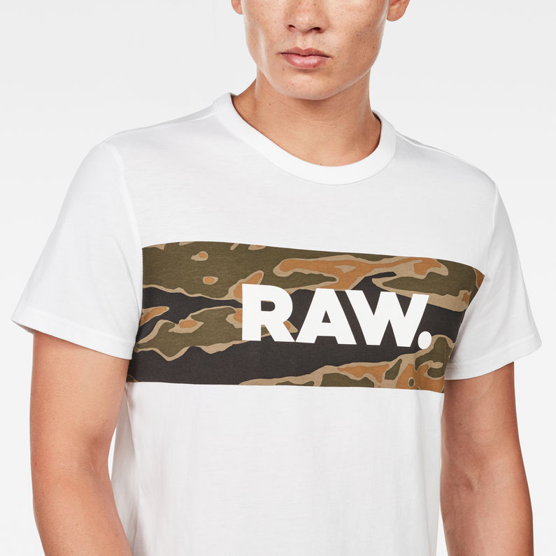 G-Star RAW® Tairi T-Shirt Blanco detail shot