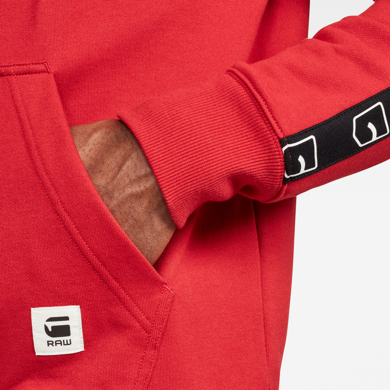G-Star RAW® Graphic 32 Core Zip Hooded Sweat Rojo detail shot