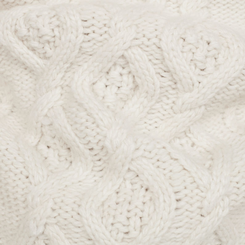 G-STAR® Aran Knit White fabric shot
