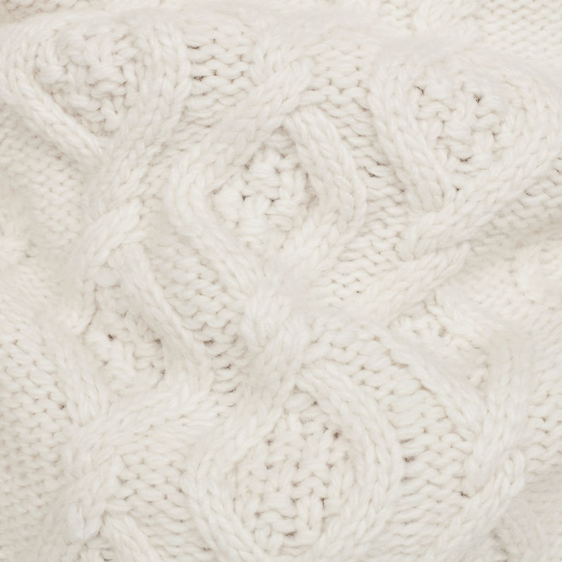 G-Star RAW® Aran Knit White fabric shot