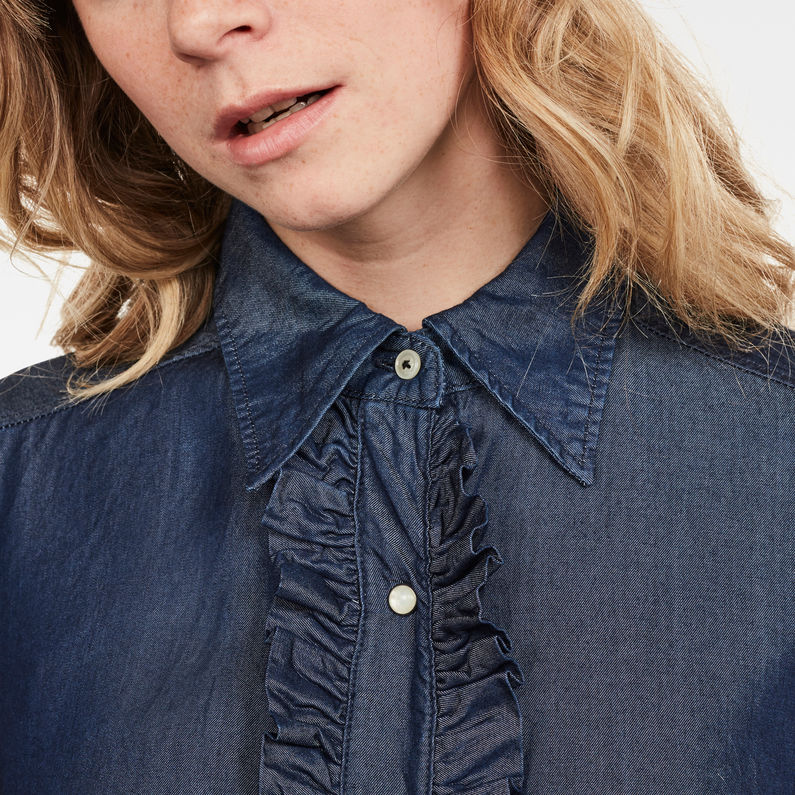 G-Star RAW® Deline Frill Dress Dunkelblau