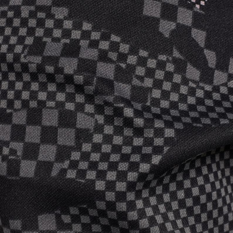 G-Star RAW® Rodis Camo Cropped Sweatpants Black fabric shot