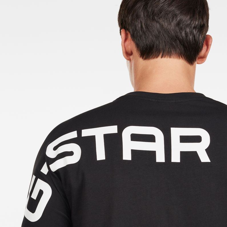 G-Star RAW® Korpaz Slim T-Shirt Noir detail shot