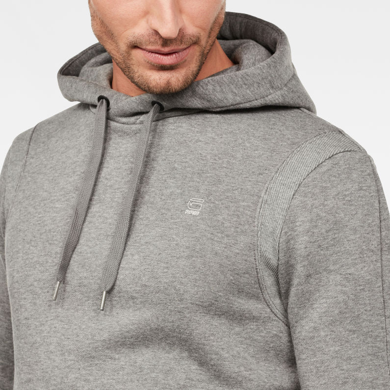 G-Star RAW® Motac-X Hooded Sweater Grey detail shot