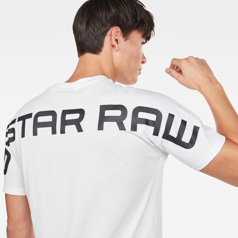 G-Star RAW® Korpaz Slim T-Shirt Blanc detail shot