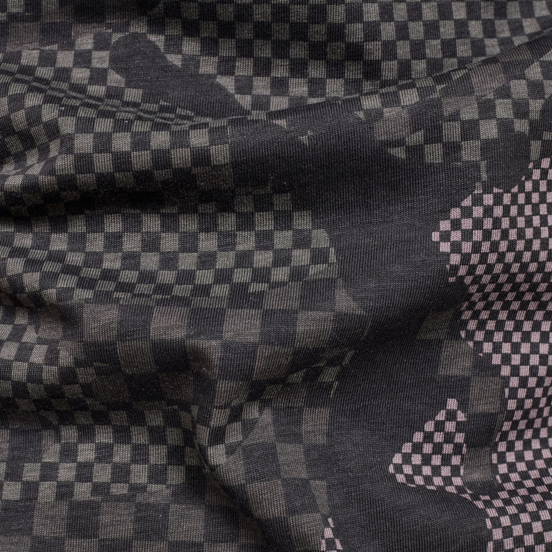G-Star RAW® Satur Camo Raglan T-Shirt Noir fabric shot
