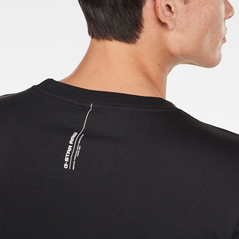 G-Star RAW® Swando Ann Relaxed T-Shirt Schwarz detail shot