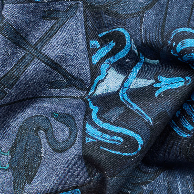 G-STAR® Blake Padded Jacket Medium blue fabric shot