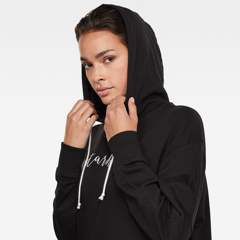 G-Star RAW® Ilou Zip Hooded Sweat Dress Schwarz