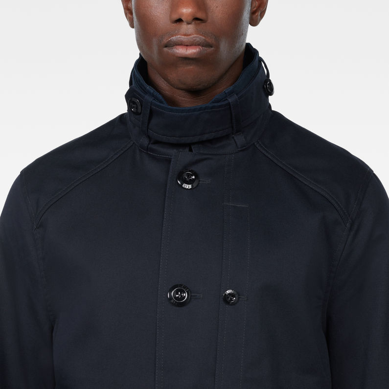 G-Star RAW® Garber Trench Dark blue detail shot