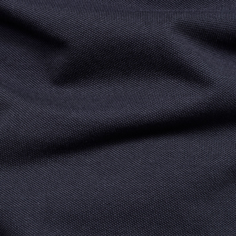 G-STAR® Shelo Graphic Block Polo Dark blue fabric shot