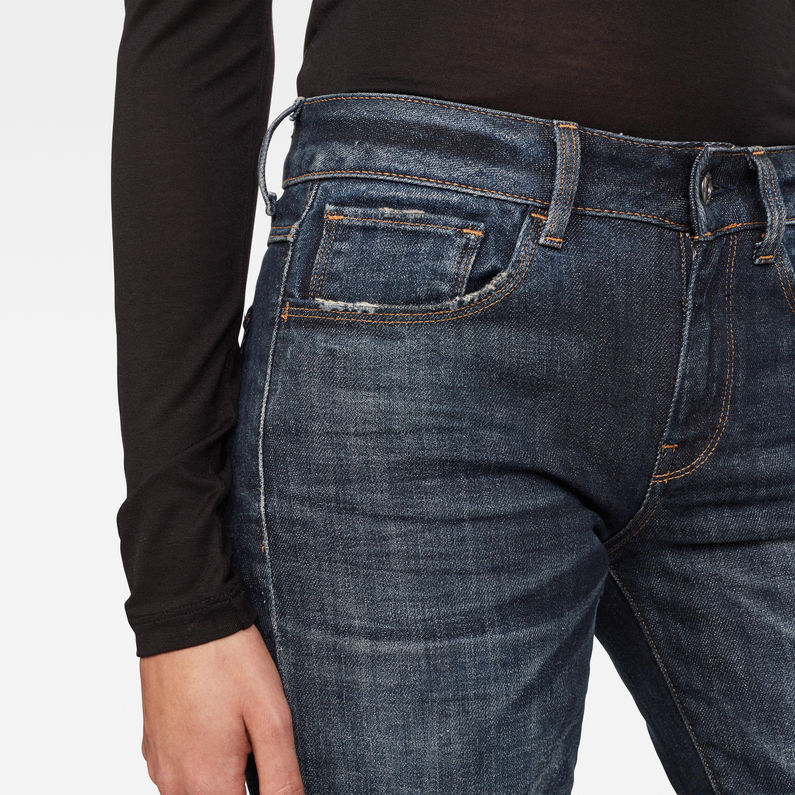 G-STAR® 3301 Deconstructed Mid Waist Straight Jeans Dark blue