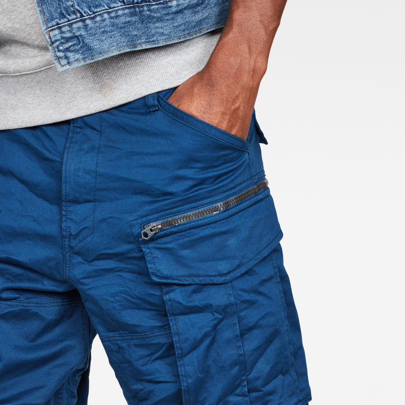 G-Star RAW® Rovic Zip Relaxed 1\2 Shorts Dunkelblau detail shot