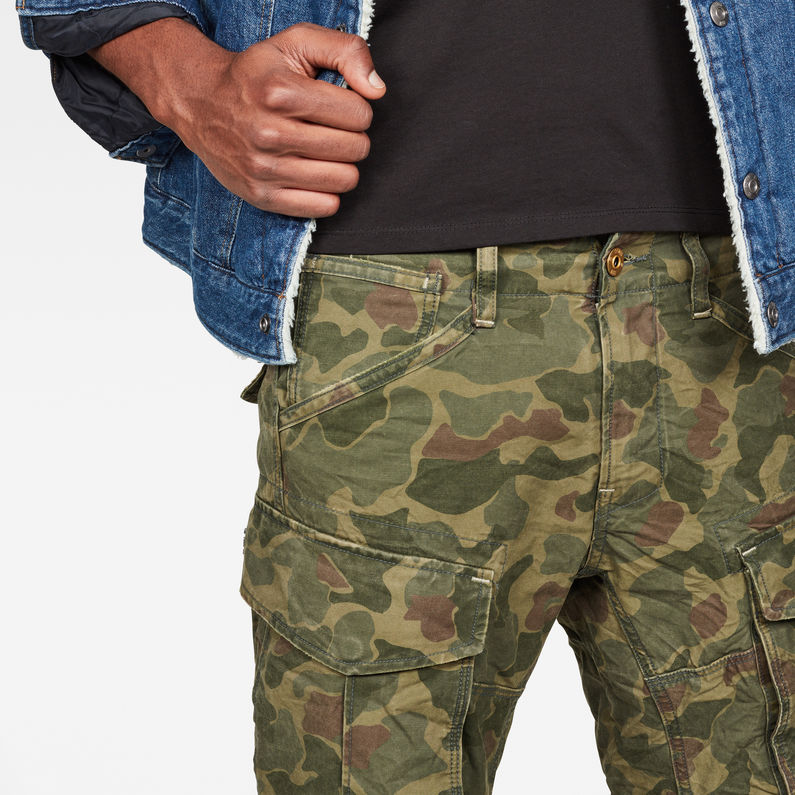 G-Star RAW® Rovic 3D Straight Tapered Trousers Green detail shot