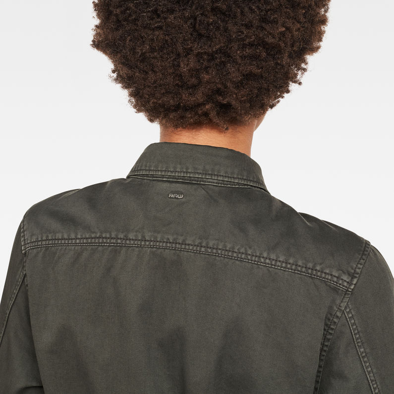 G-Star RAW® Rovic Field Overshirt Grau detail shot