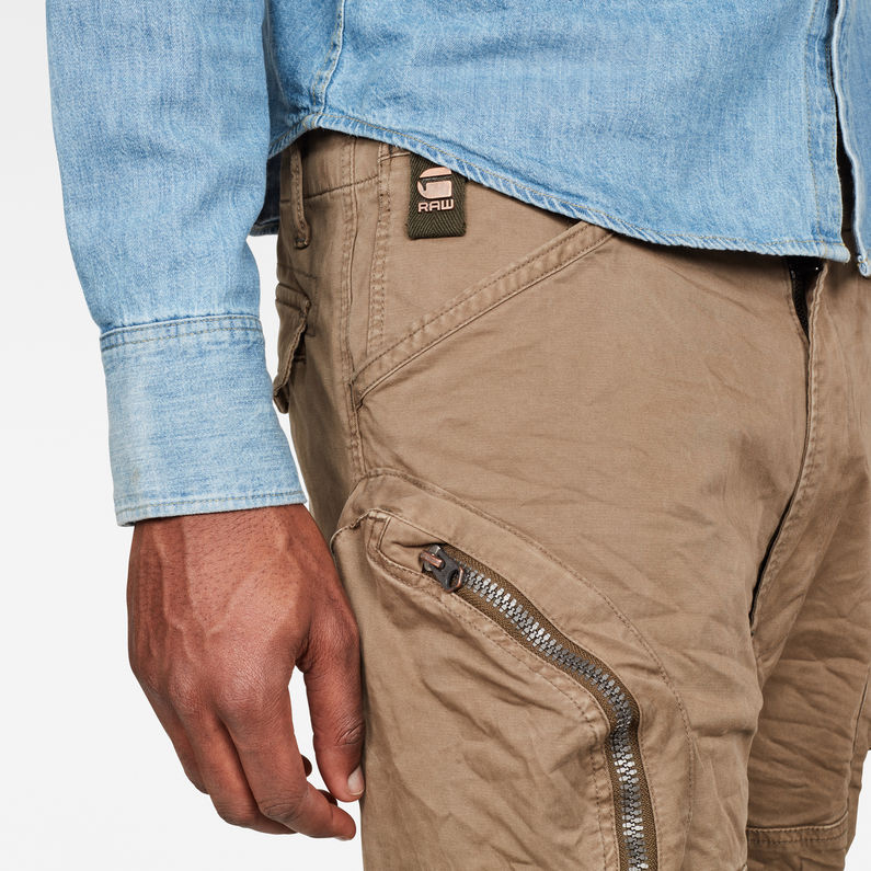 G-Star RAW® Rovic 3D Airforce Relaxed Trousers Beige detail shot
