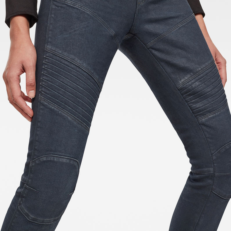 G-Star RAW® 5620 G-Star Elwood Custom Mid Waist Skinny Jeans Dark blue