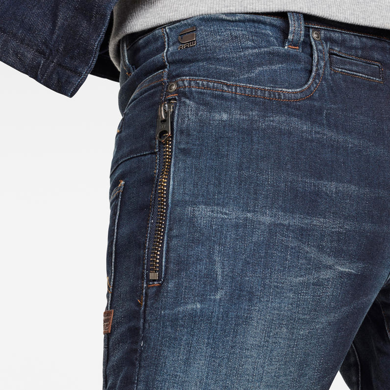 G-STAR® D-Staq Zip Slim Jeans Dunkelblau