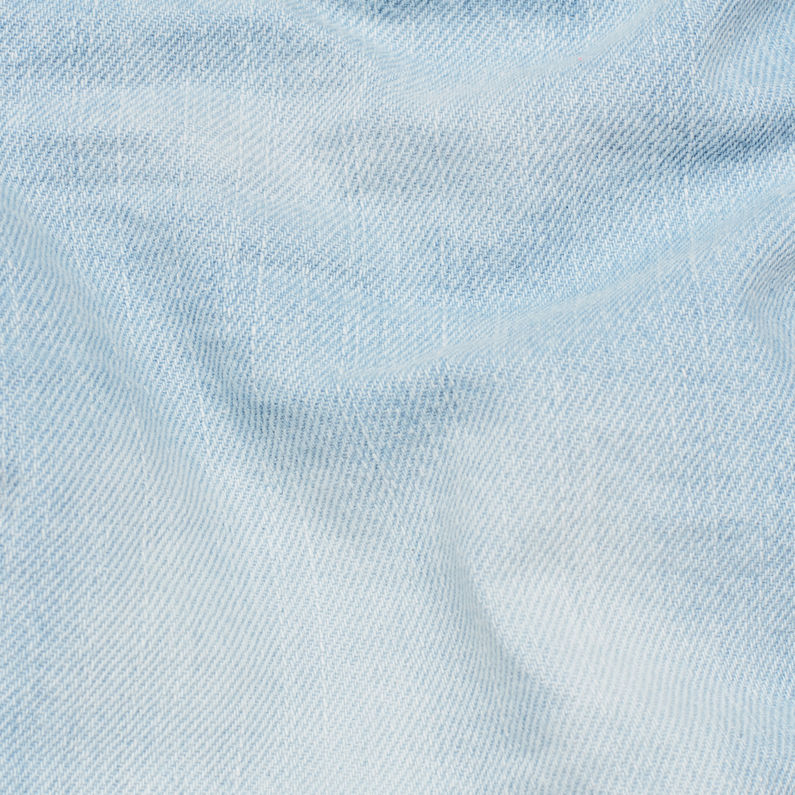 G-Star RAW® Arc Button Down Ripped Short Bleu moyen fabric shot