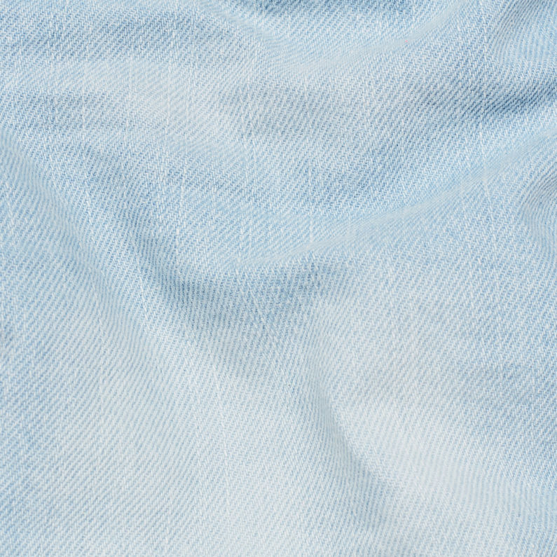 G-Star RAW® Arc Button Down Ripped Short Mittelblau fabric shot