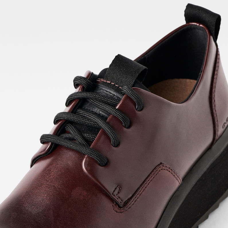 G-STAR® Strett Flatform Derby Purple fabric shot