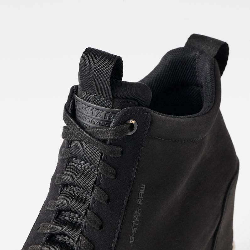 G-Star RAW® Rackam Wedge Sneakers Zwart detail
