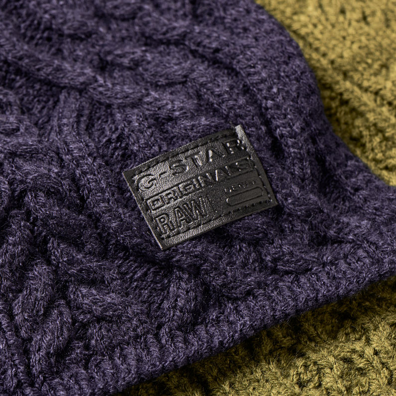 G-Star RAW® Xemy Cable Scarf Beanie Giftpack Dark blue