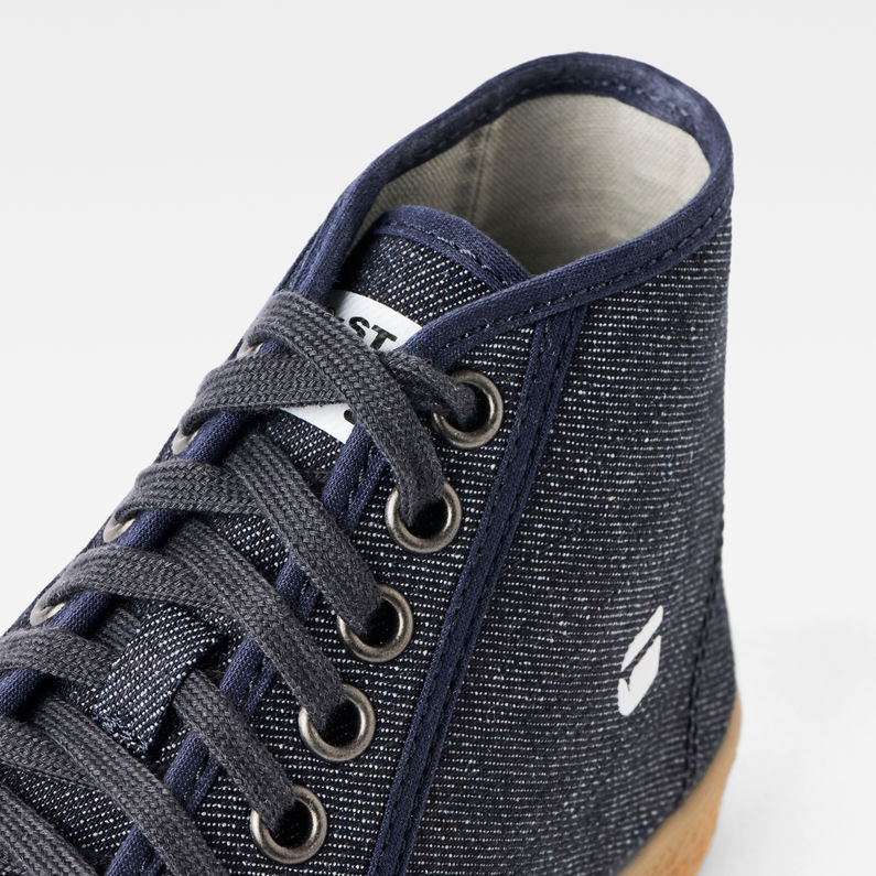G-STAR® Rovulc Denim Mid Sneakers Donkerblauw detail