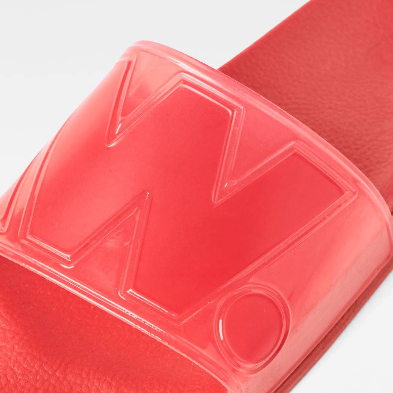 G-Star RAW® Cart Slide II Transparent Rouge detail