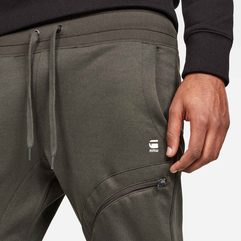 G-Star RAW® Air Defence Zip 3D Slim Sweatpant Grey detail shot