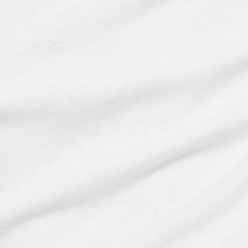 G-Star RAW® Graphic 51 Slim T-Shirt White fabric shot