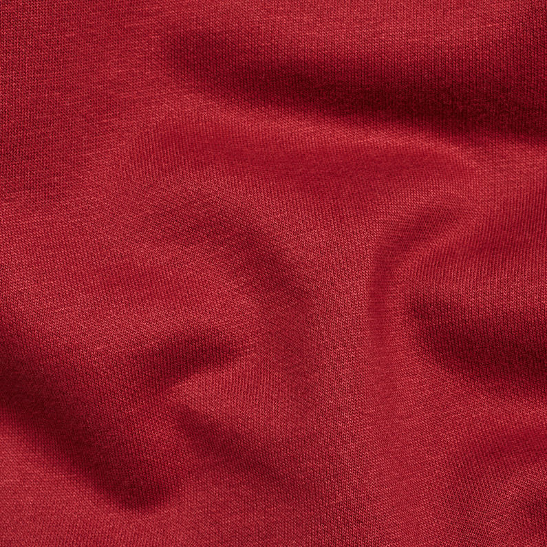 G-Star RAW® Loaq Core Zip Hooded Sweat Rojo fabric shot
