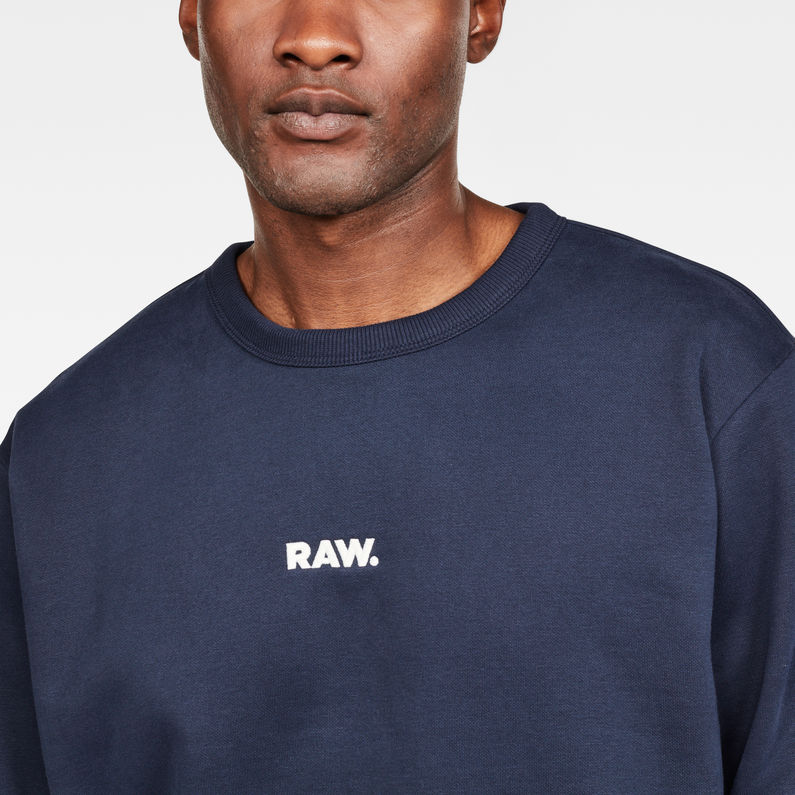 G-Star RAW® Loaq Core Sweater Dark blue detail shot