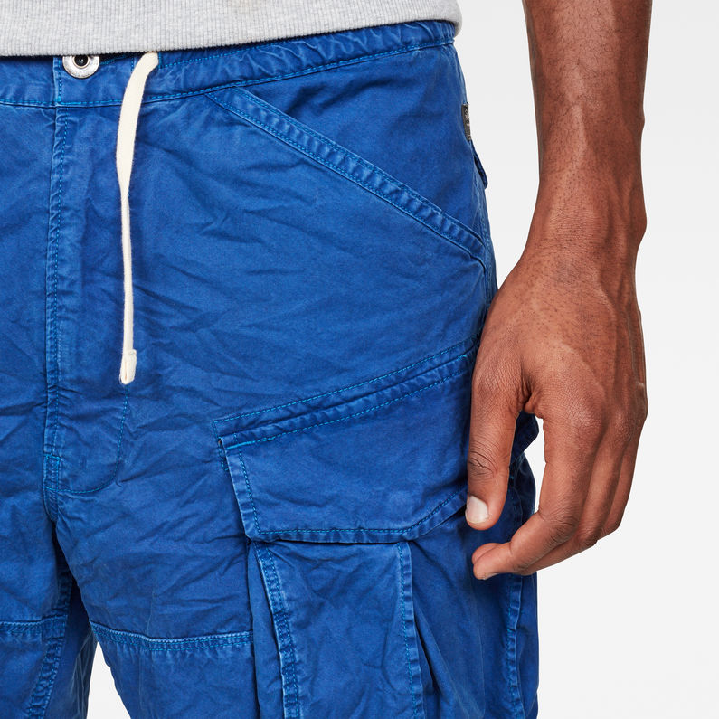 G-STAR® Rovic X-Relaxed Trainer Short Midden blauw detail shot
