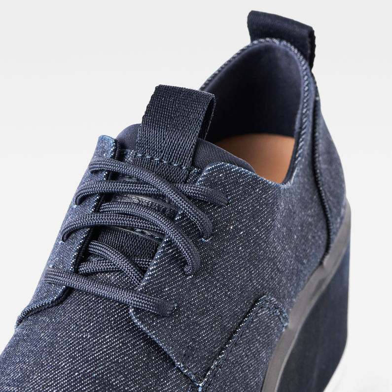 G-STAR® Strett Flatform Derby Denim Sneaker Dark blue detail