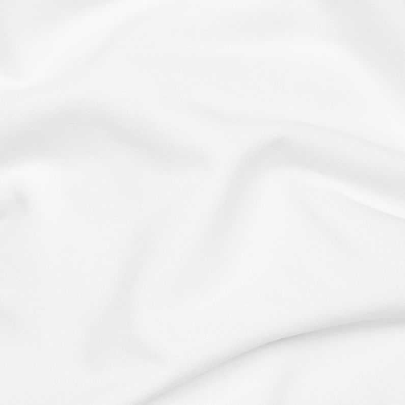 G-Star RAW® Graphic 33 Core Hooded Sweat White fabric shot