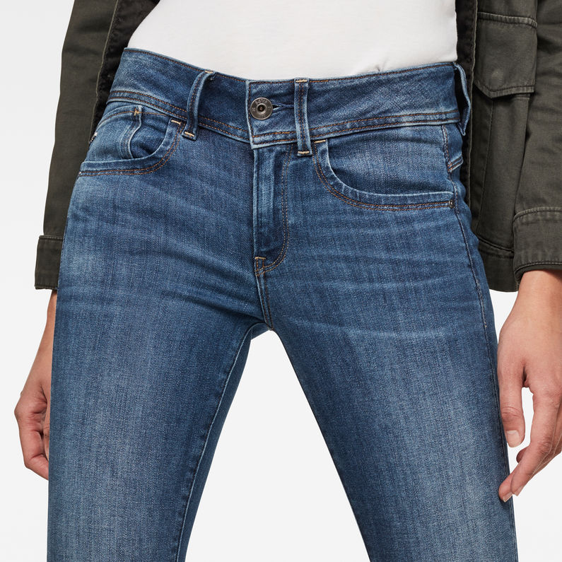 G-Star RAW® Lynn Mid Waist Skinny Jeans Mittelblau