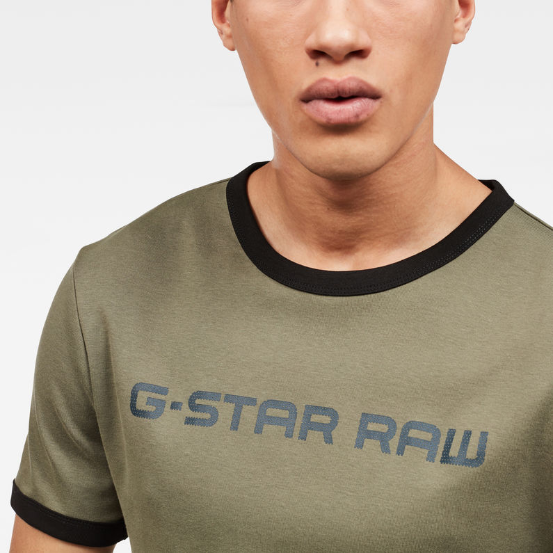 G-Star RAW® Xemoj Slim T-Shirt Green detail shot