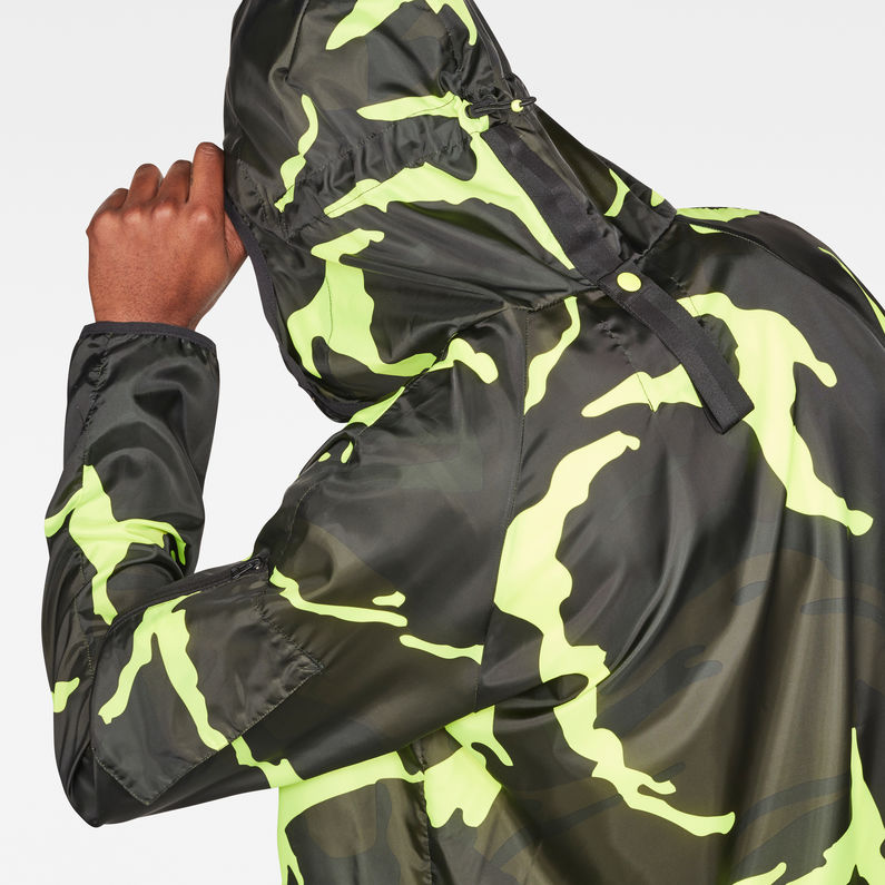 G-STAR® Strett Hooded Overshirt Grey detail shot