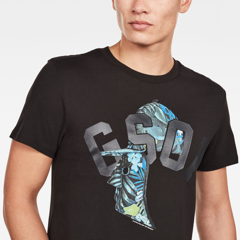 G-Star RAW® Graphic 75 T-Shirt Black detail shot