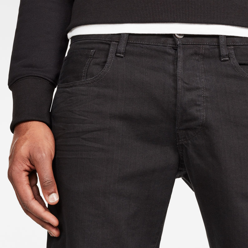 G-STAR® 3301 Denim Shorts Black detail shot buckle