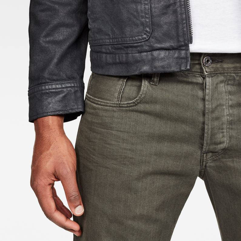 G-STAR® 3301 Denim Shorts Grey detail shot buckle