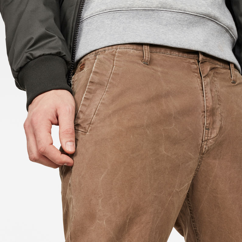 G-STAR® Bronson Straight Tapered Chino Beige detail shot