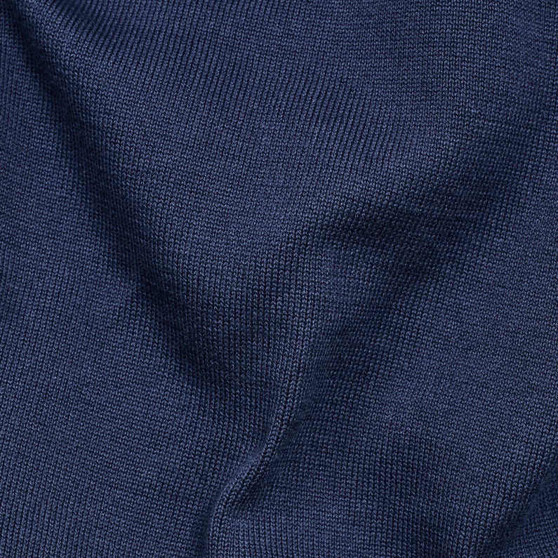 G-Star RAW® Track Drop Zip Through Knit Dark blue