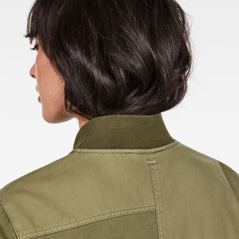 G-STAR® Chopper Slim Bomber Green detail shot