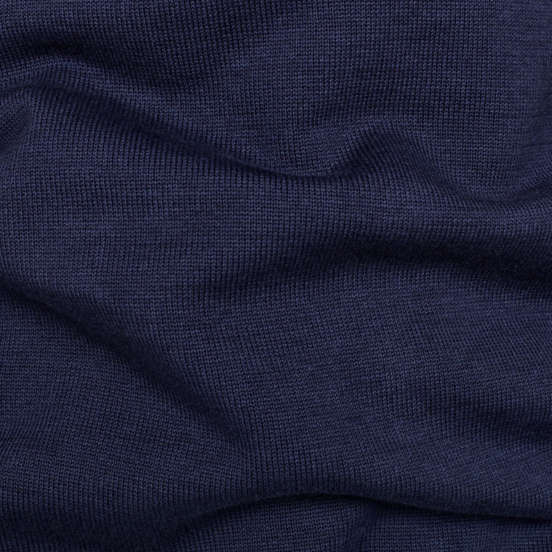 G-Star RAW® Sport Stripe Knit Bleu foncé fabric shot